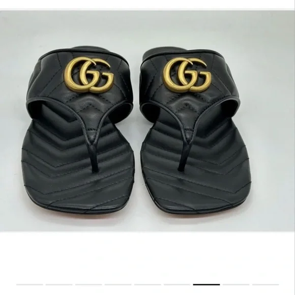 Gucci Black and Gold Heels - Picture 6 of 7